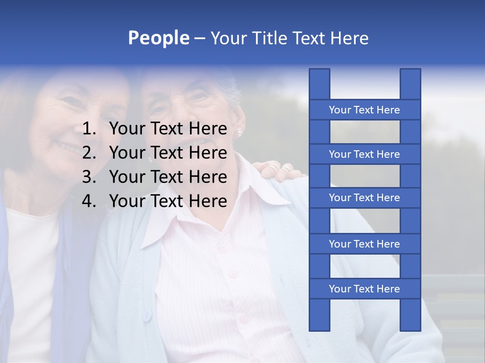 Elderly Portrait Mother PowerPoint Template