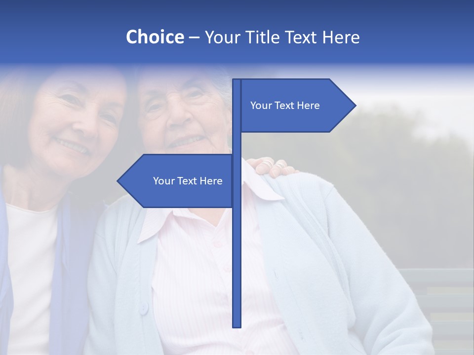 Elderly Portrait Mother PowerPoint Template