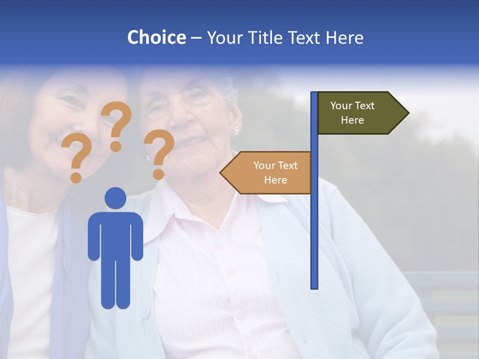 Elderly Portrait Mother PowerPoint Template