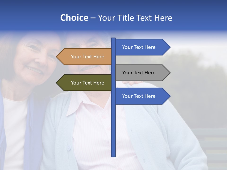 Elderly Portrait Mother PowerPoint Template