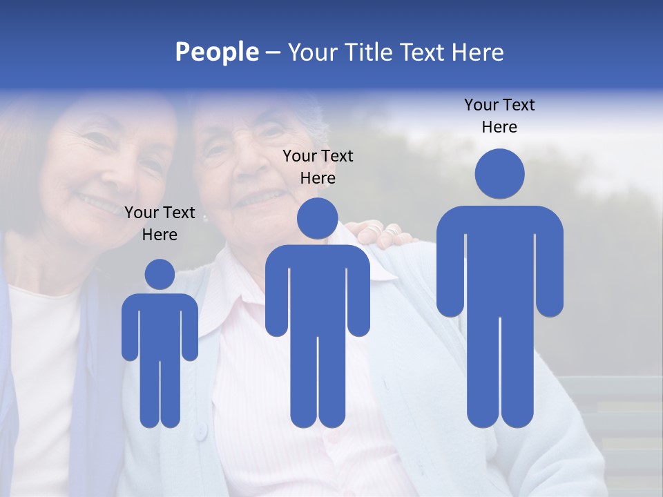 Elderly Portrait Mother PowerPoint Template