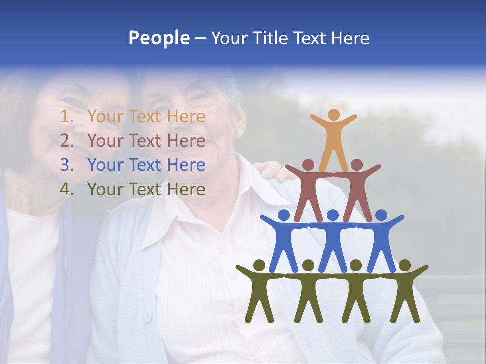 Elderly Portrait Mother PowerPoint Template