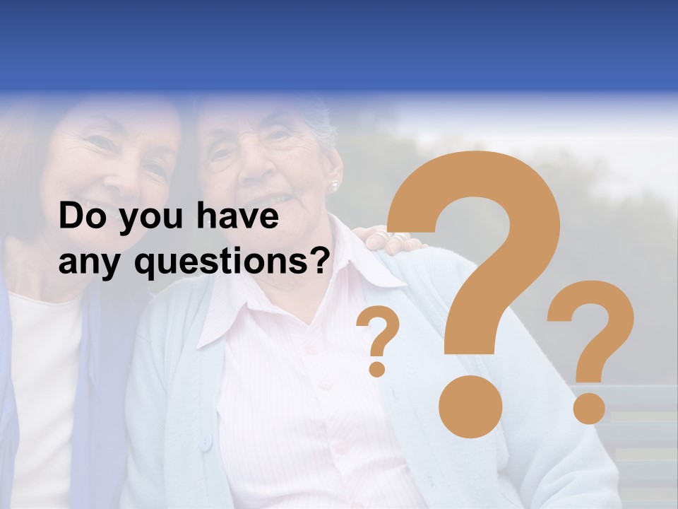 Elderly Portrait Mother PowerPoint Template