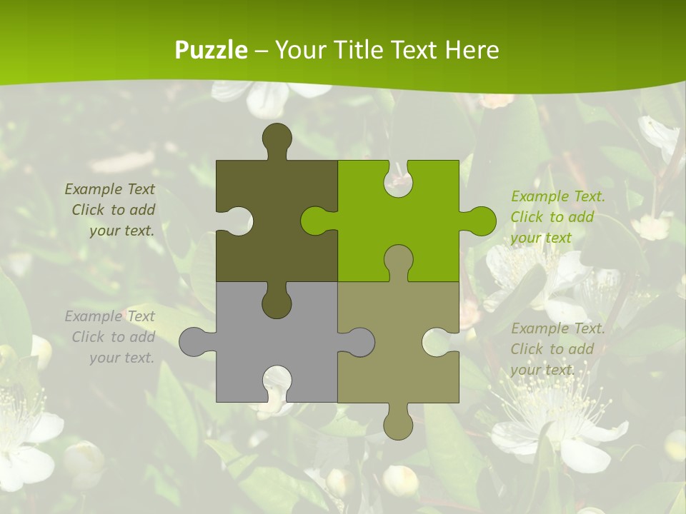 Myrtus Rosids Green PowerPoint Template