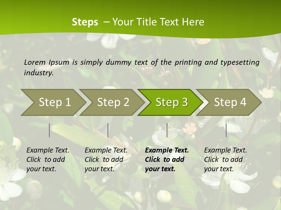 Myrtus Rosids Green PowerPoint Template