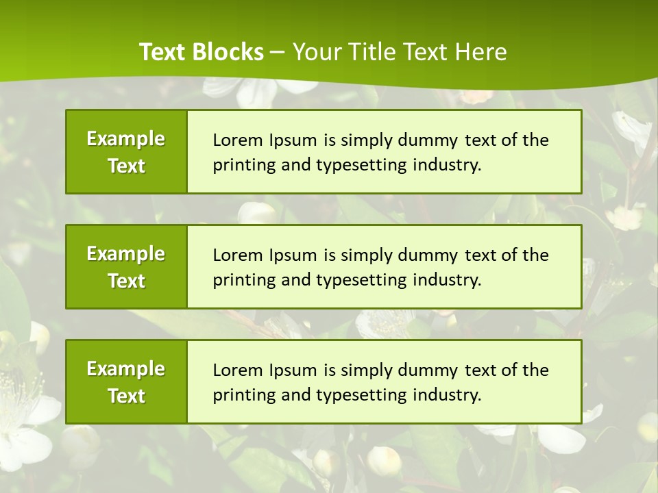 Myrtus Rosids Green PowerPoint Template
