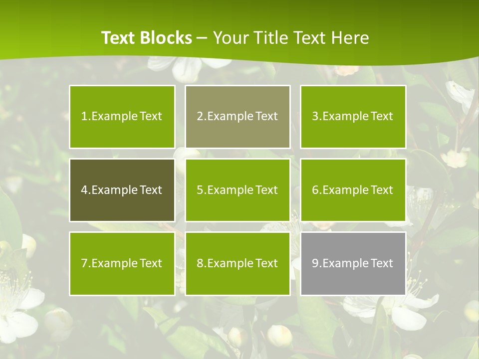 Myrtus Rosids Green PowerPoint Template