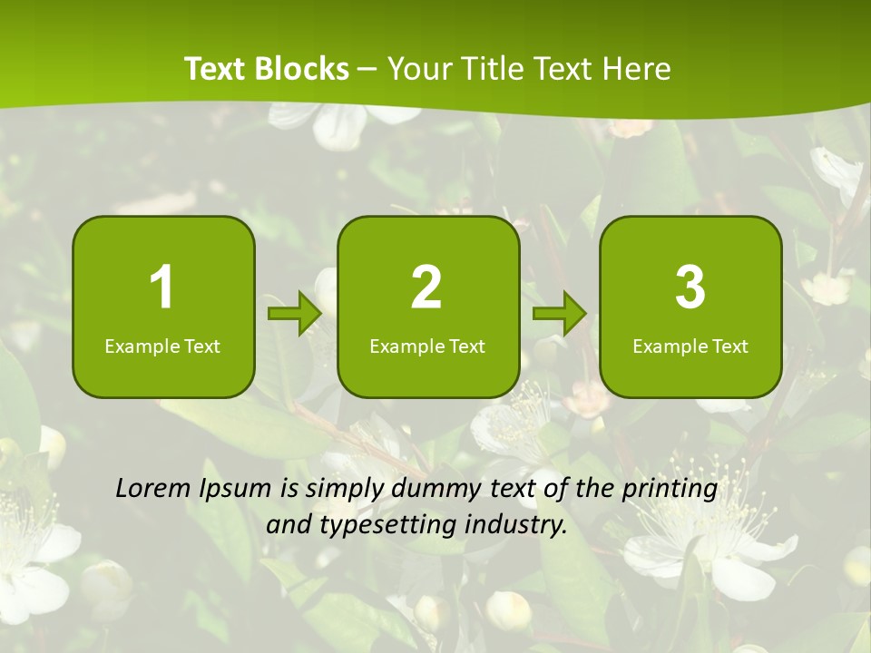 Myrtus Rosids Green PowerPoint Template