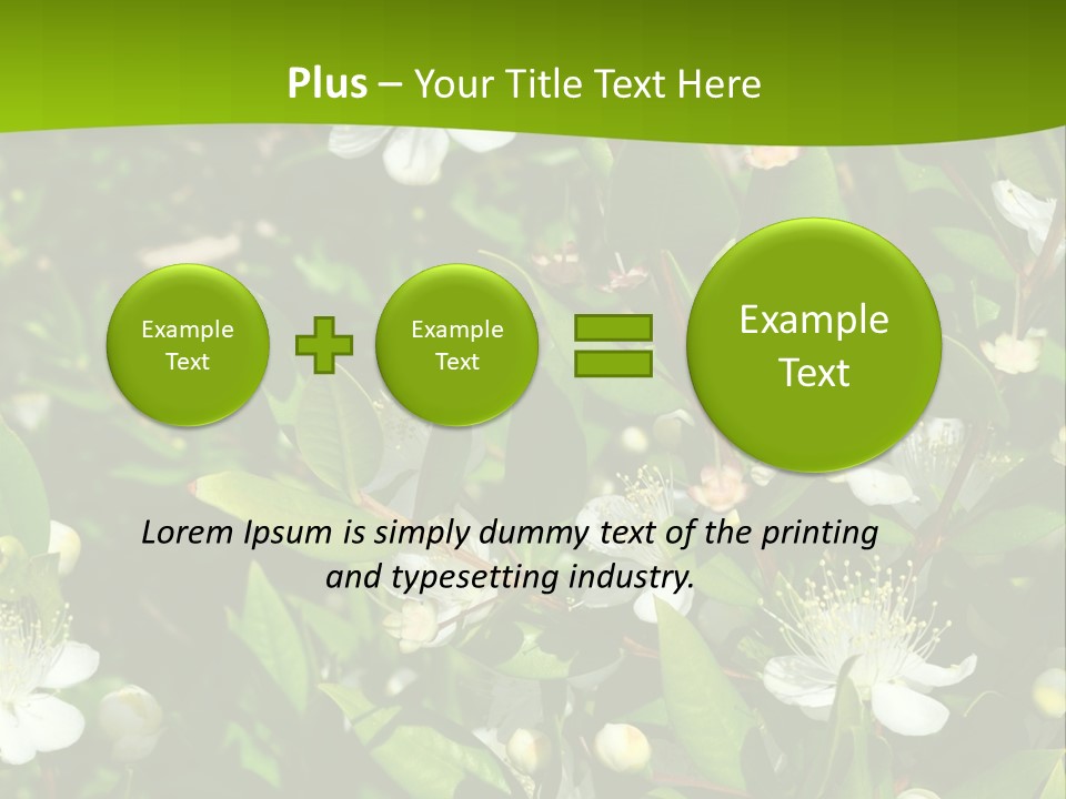 Myrtus Rosids Green PowerPoint Template