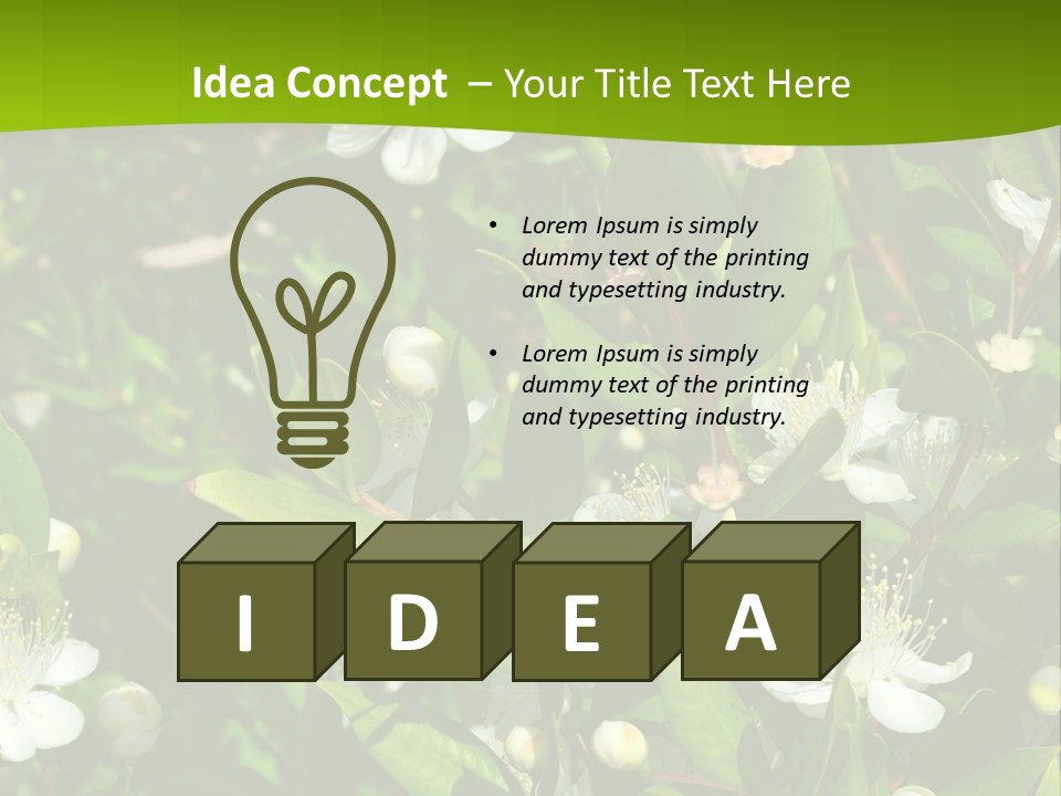Myrtus Rosids Green PowerPoint Template