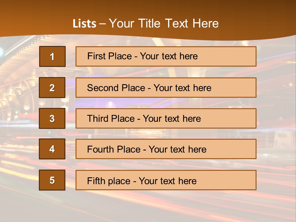 Speed Track Modern PowerPoint Template
