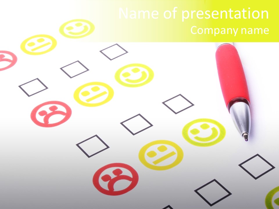 Success Exam Vote PowerPoint Template