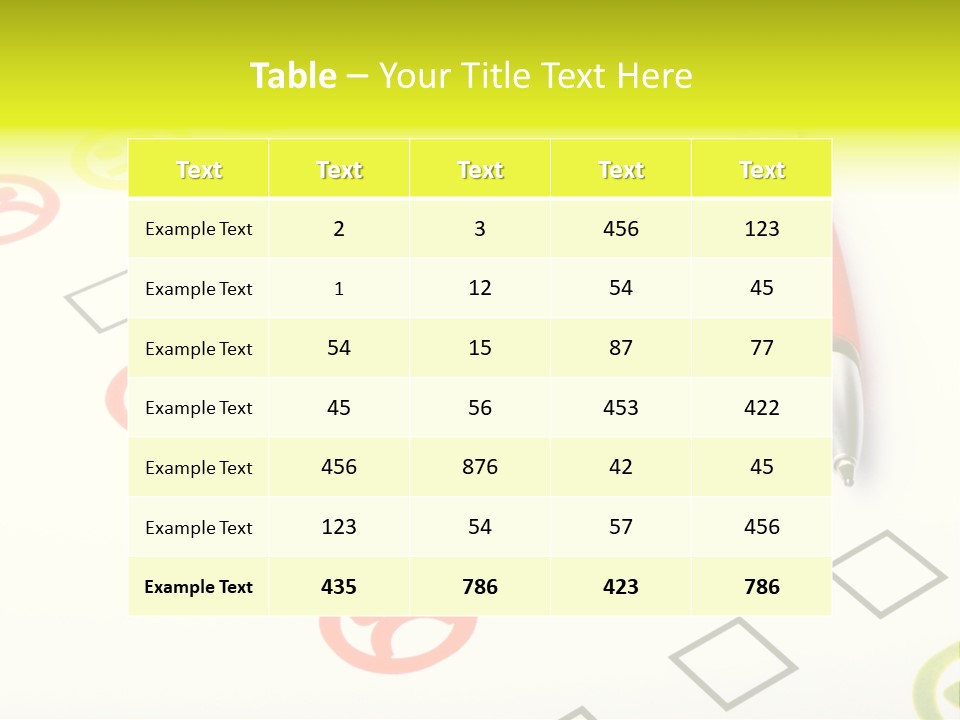 Success Exam Vote PowerPoint Template