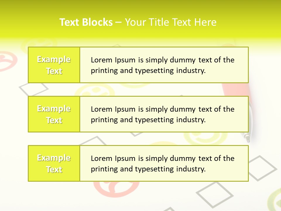 Success Exam Vote PowerPoint Template