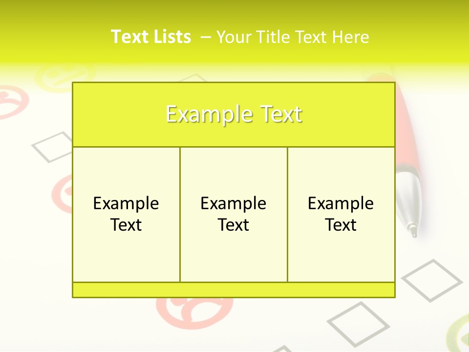 Success Exam Vote PowerPoint Template