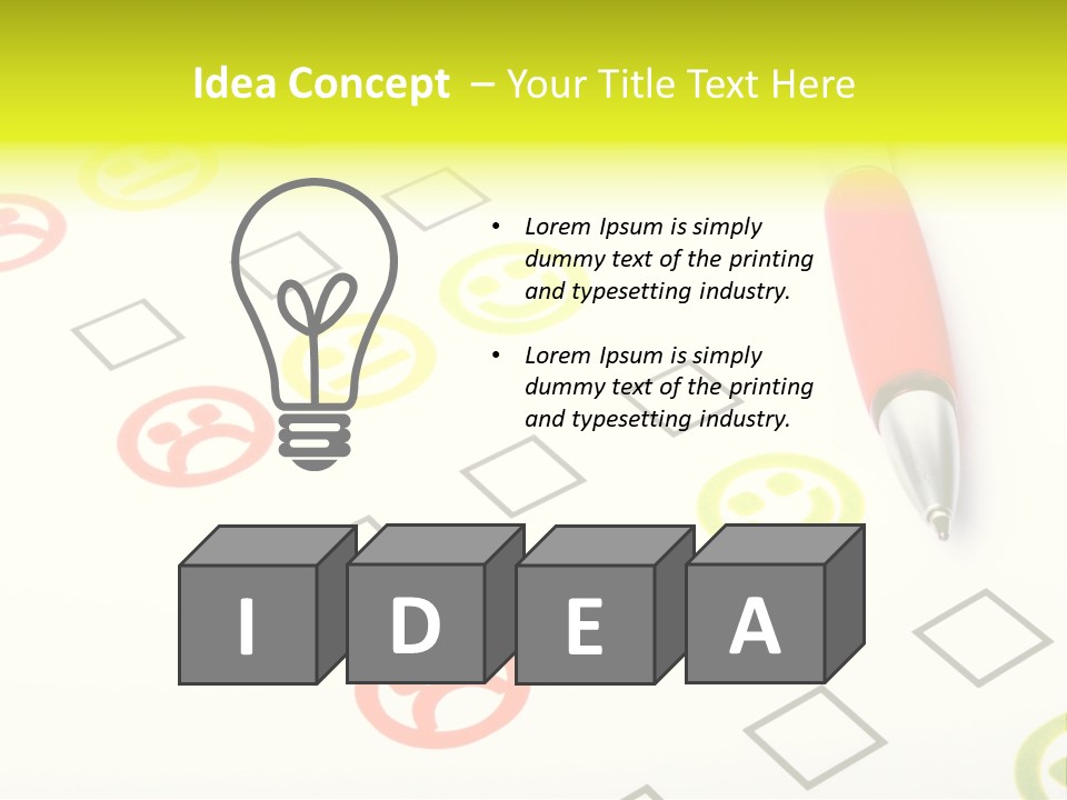 Success Exam Vote PowerPoint Template
