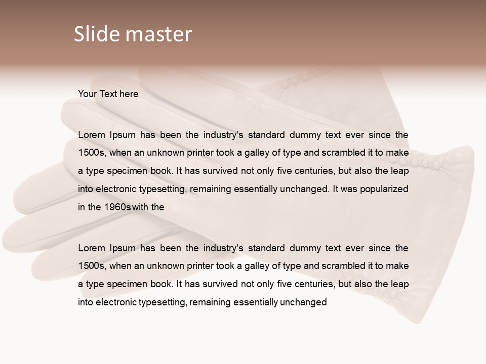 Texture Protection Clothing PowerPoint Template