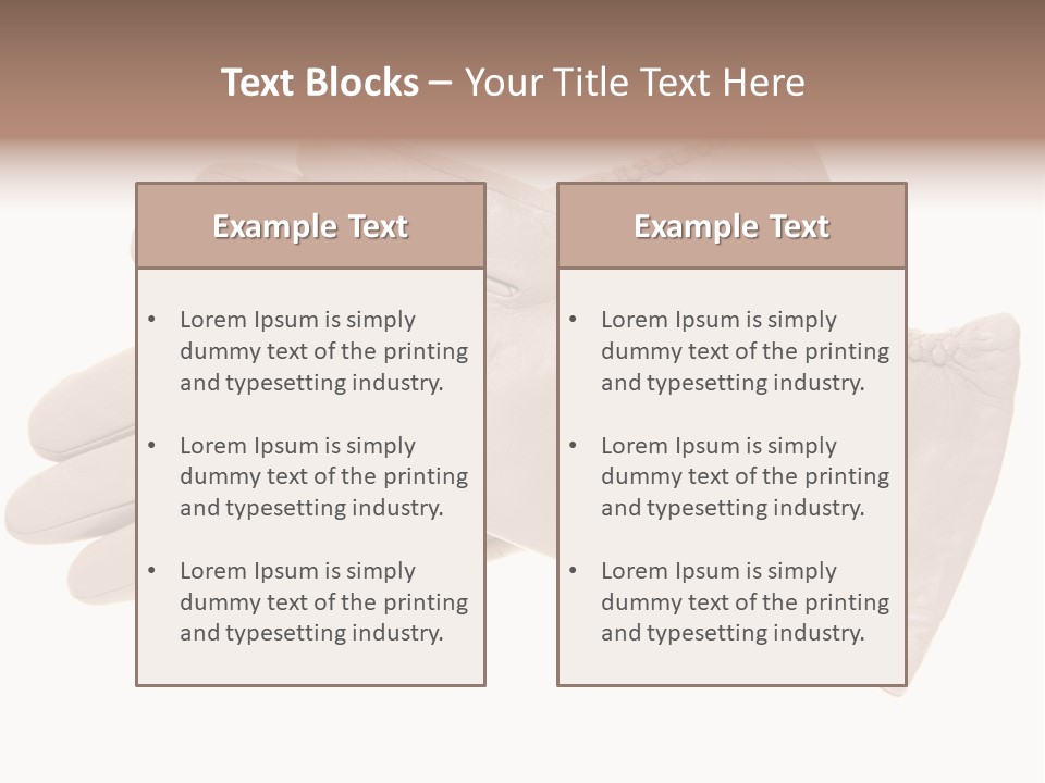 Texture Protection Clothing PowerPoint Template