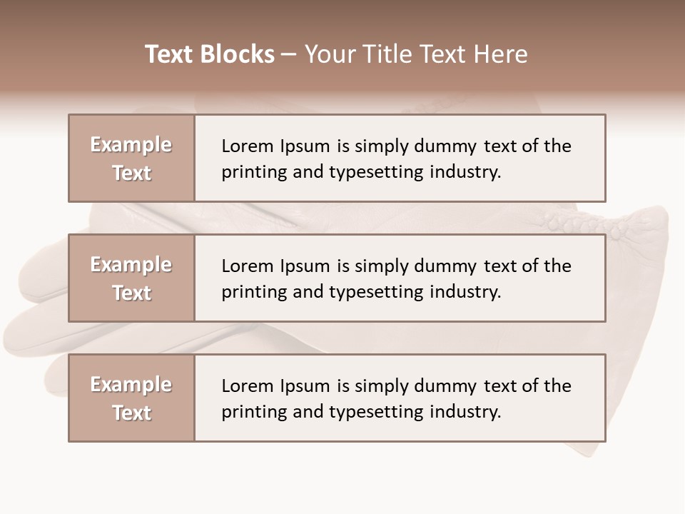 Texture Protection Clothing PowerPoint Template