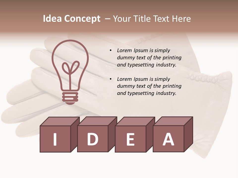 Texture Protection Clothing PowerPoint Template