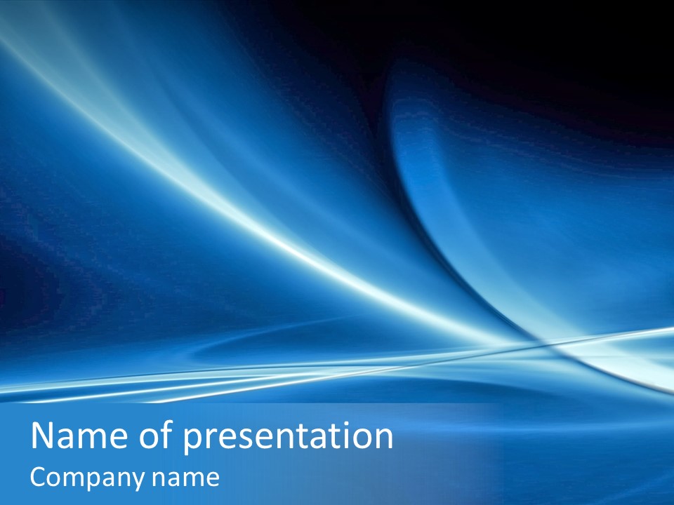 White Color Wave PowerPoint Template