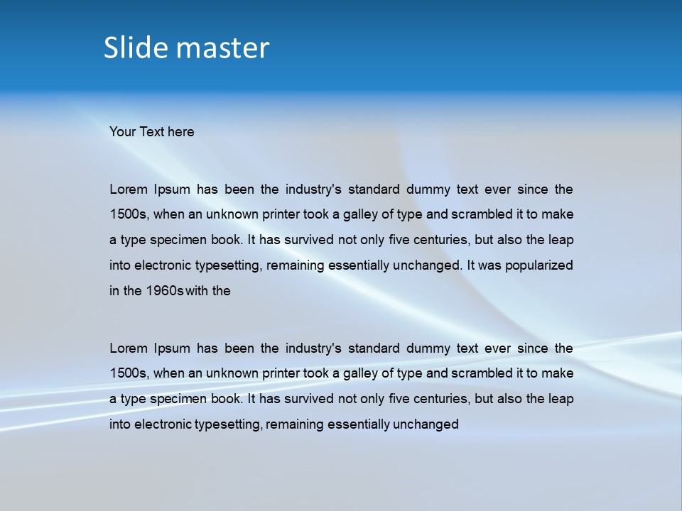 White Color Wave PowerPoint Template