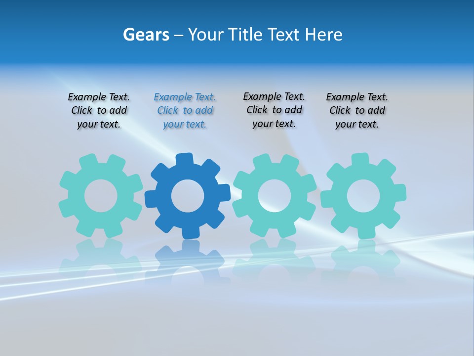 White Color Wave PowerPoint Template