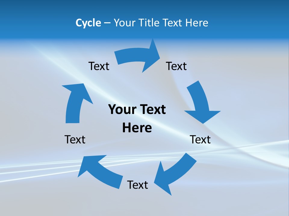 White Color Wave PowerPoint Template