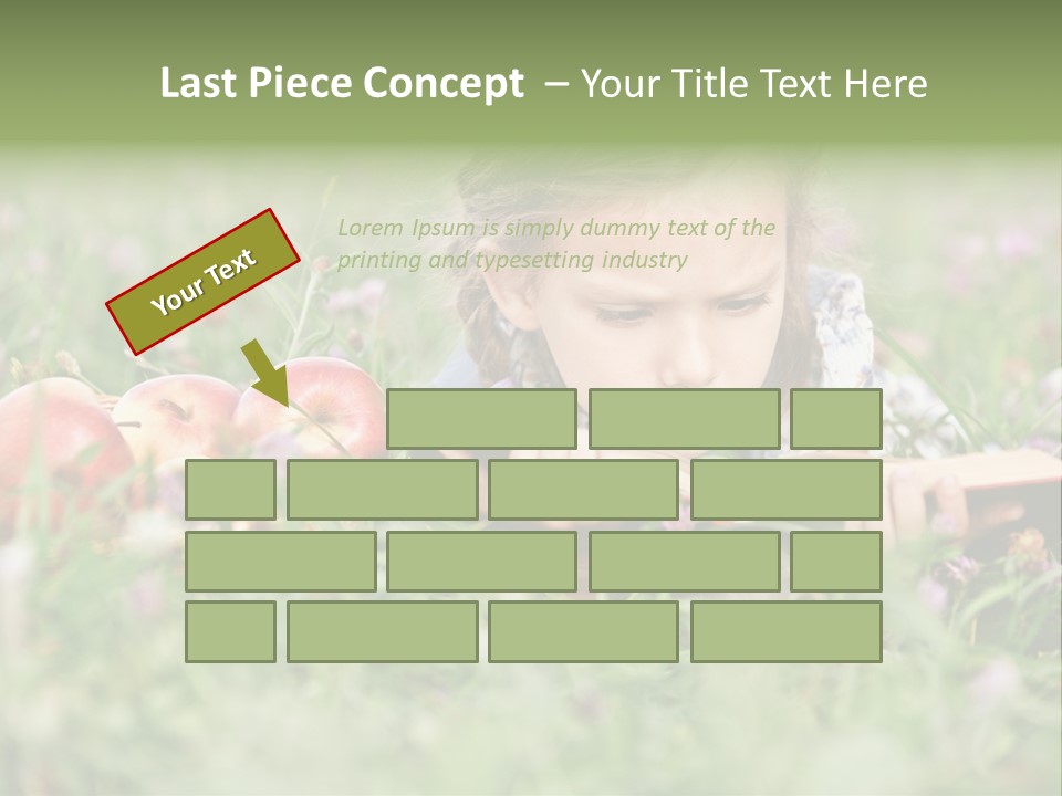 Lying Grass Green PowerPoint Template