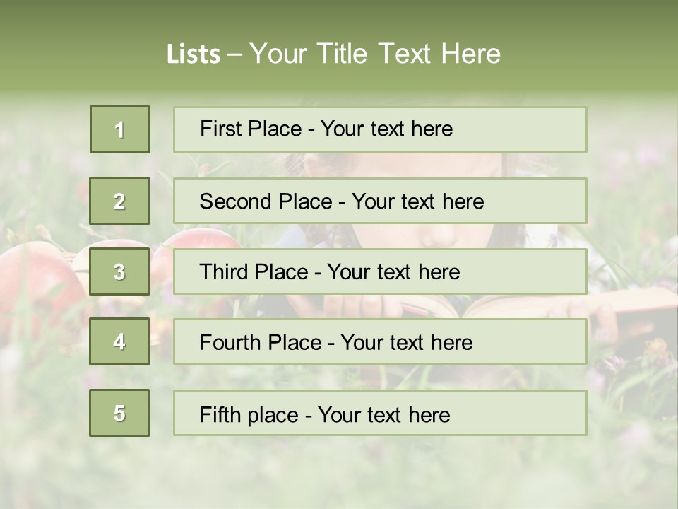 Lying Grass Green PowerPoint Template