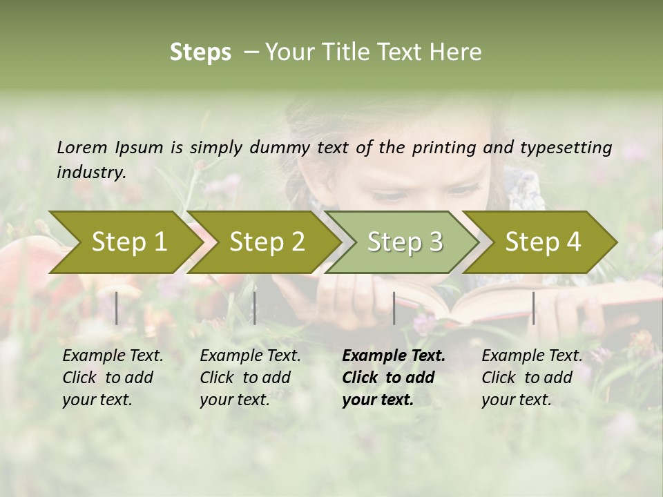 Lying Grass Green PowerPoint Template