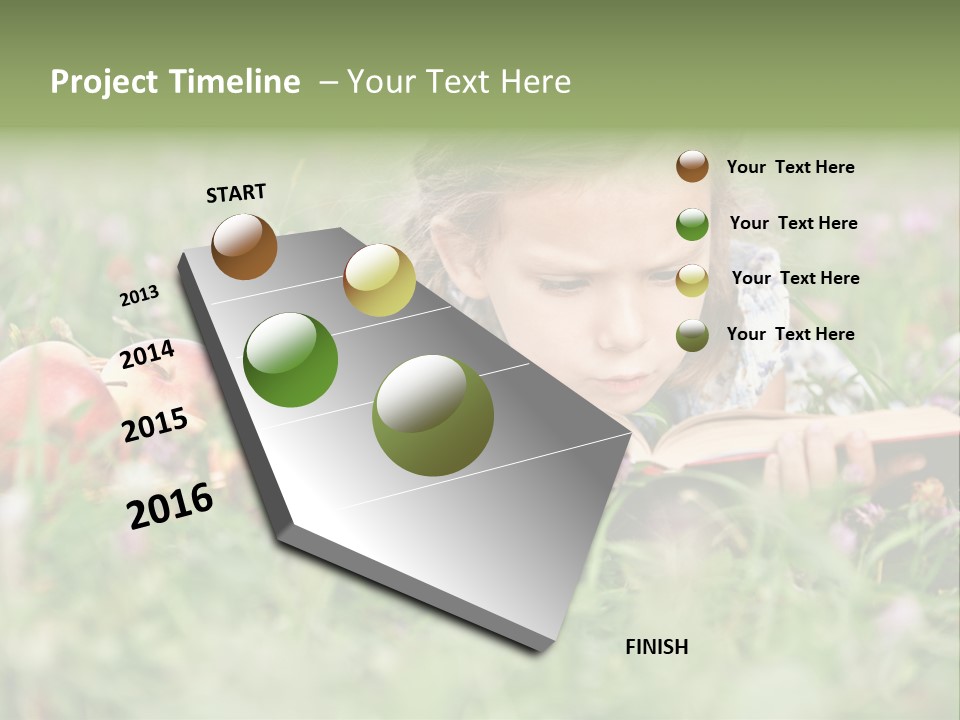 Lying Grass Green PowerPoint Template