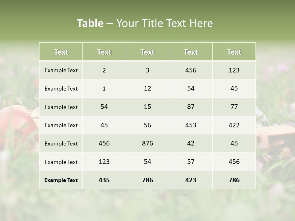 Lying Grass Green PowerPoint Template