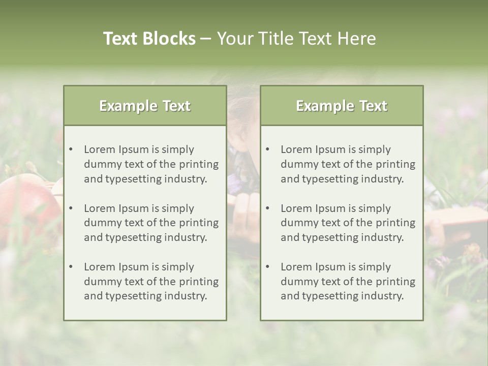 Lying Grass Green PowerPoint Template