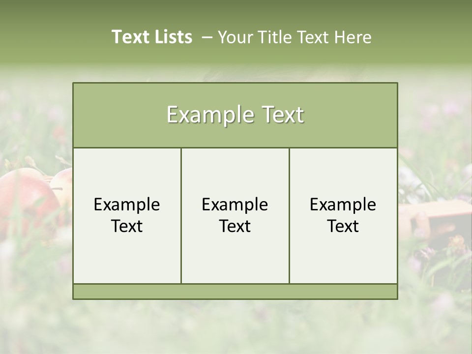 Lying Grass Green PowerPoint Template