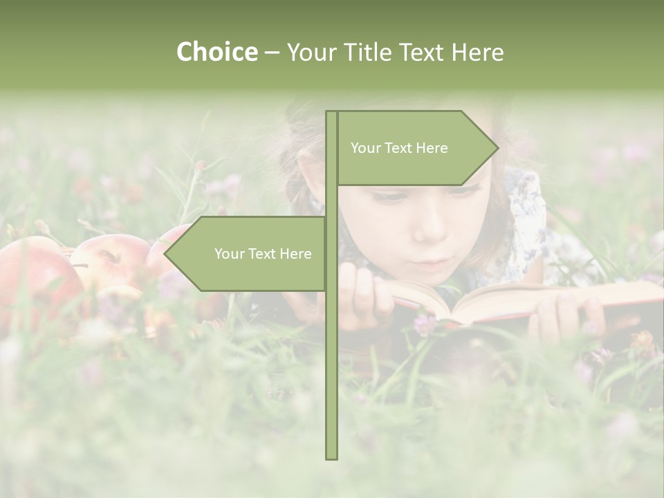 Lying Grass Green PowerPoint Template