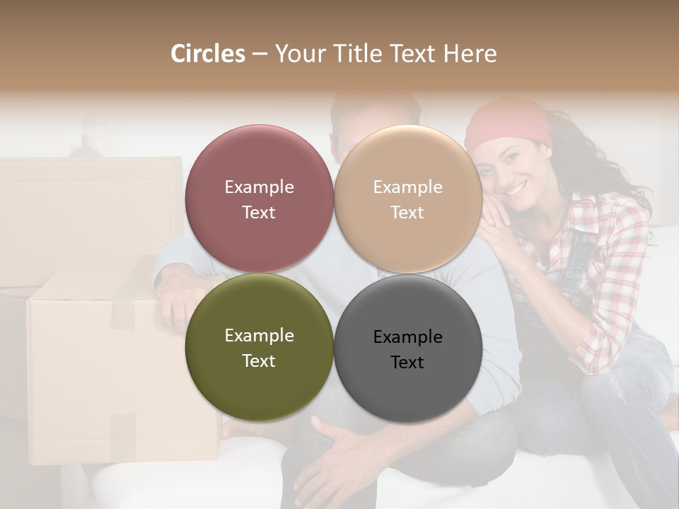 Couple Smiling Loan PowerPoint Template