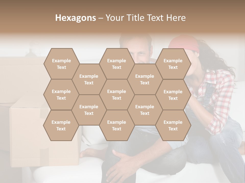 Couple Smiling Loan PowerPoint Template