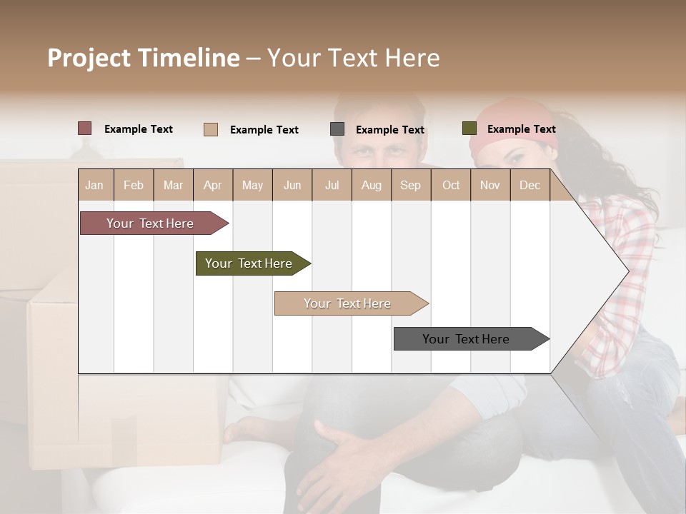 Couple Smiling Loan PowerPoint Template