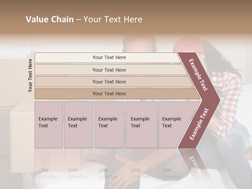 Couple Smiling Loan PowerPoint Template