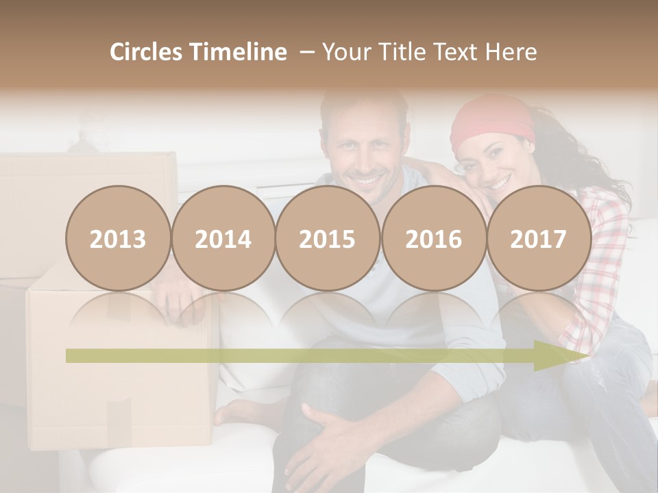Couple Smiling Loan PowerPoint Template