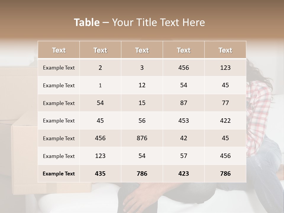Couple Smiling Loan PowerPoint Template