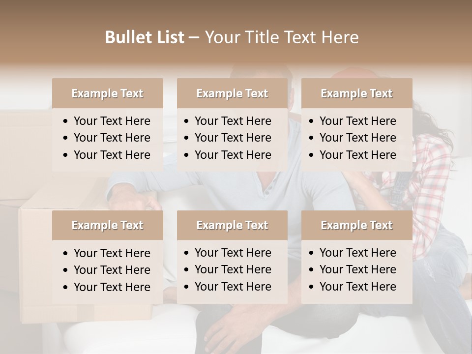 Couple Smiling Loan PowerPoint Template