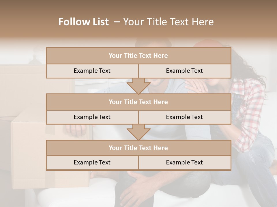 Couple Smiling Loan PowerPoint Template