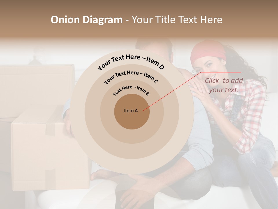Couple Smiling Loan PowerPoint Template