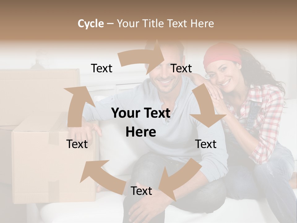 Couple Smiling Loan PowerPoint Template