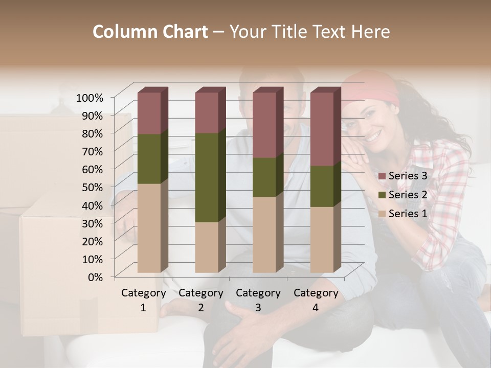Couple Smiling Loan PowerPoint Template