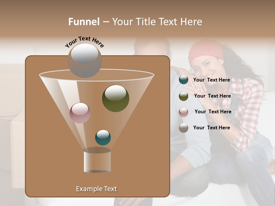 Couple Smiling Loan PowerPoint Template