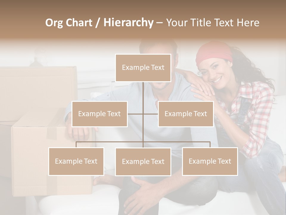 Couple Smiling Loan PowerPoint Template