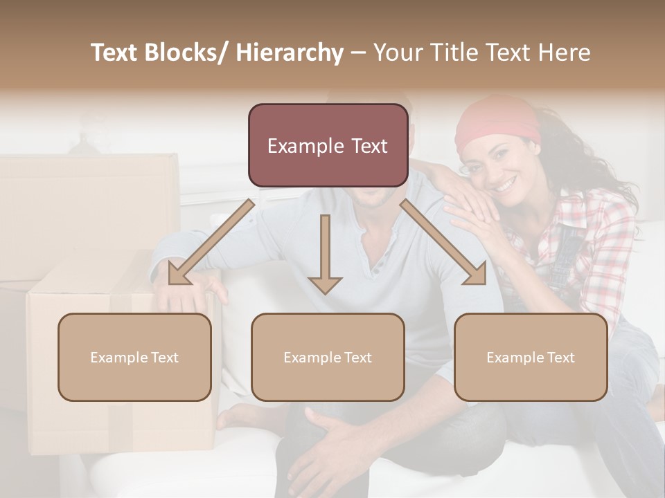 Couple Smiling Loan PowerPoint Template